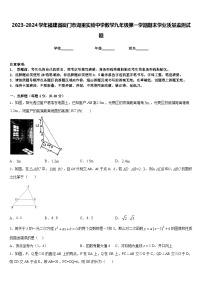 2023-2024学年福建省厦门市湖里实验中学数学九年级第一学期期末学业质量监测试题含答案