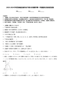2023-2024学年甘肃省白银市会宁县九年级数学第一学期期末达标测试试题含答案