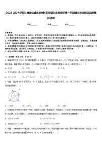 2023-2024学年甘肃省武威市凉州区洪祥镇九年级数学第一学期期末质量跟踪监视模拟试题含答案