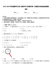 2023-2024学年福建师范大第二附属中学九年级数学第一学期期末质量跟踪监视模拟试题含答案