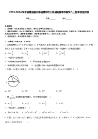 2023-2024学年福建省福州市福建师范大泉州附属中学数学九上期末检测试题含答案