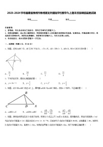 2023-2024学年福建省泉州市泉州聚龙外国语学校数学九上期末质量跟踪监视试题含答案