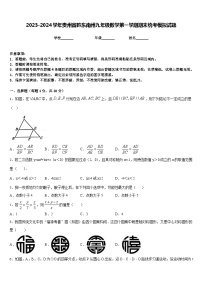 2023-2024学年贵州省黔东南州九年级数学第一学期期末统考模拟试题含答案