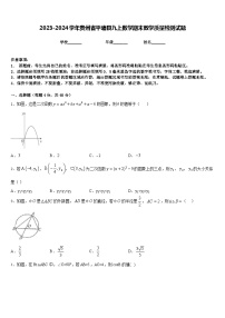 2023-2024学年贵州省平塘县九上数学期末教学质量检测试题含答案