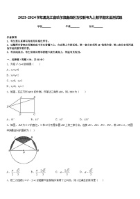 2023-2024学年黑龙江省哈尔滨南岗区五校联考九上数学期末监测试题含答案