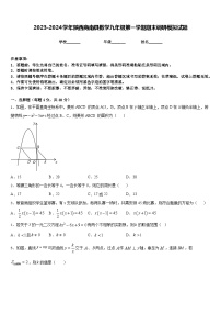 2023-2024学年陕西商南县数学九年级第一学期期末调研模拟试题含答案