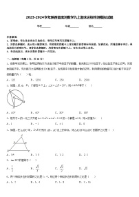 2023-2024学年陕西省滨河数学九上期末达标检测模拟试题含答案