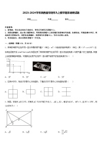 2023-2024学年陕西省华阴市九上数学期末调研试题含答案