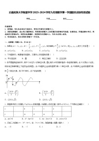 云南民族大学附属中学2023-2024学年九年级数学第一学期期末达标检测试题含答案