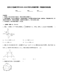 北京大兴北臧村中学2023-2024学年九年级数学第一学期期末预测试题含答案