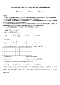 北京市北京市十一学校2023-2024学年数学九上期末调研试题含答案