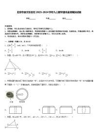 北京市崇文区名校2023-2024学年九上数学期末监测模拟试题含答案