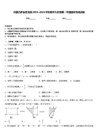 内蒙古伊金霍洛旗2023-2024学年数学九年级第一学期期末检测试题含答案