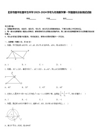 北京市昌平区昌平五中学2023-2024学年九年级数学第一学期期末达标测试试题含答案