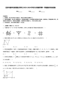 北京市昌平区新道临川学校2023-2024学年九年级数学第一学期期末检测试题含答案