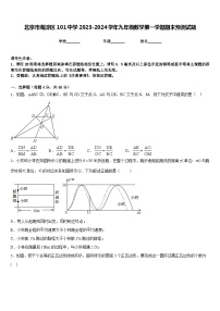 北京市海淀区101中学2023-2024学年九年级数学第一学期期末预测试题含答案