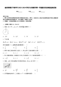 南京鼓楼区宁海中学2023-2024学年九年级数学第一学期期末质量跟踪监视试题含答案