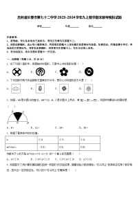 吉林省长春市第七十二中学2023-2024学年九上数学期末联考模拟试题含答案