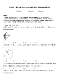 四川师大七中学九中学2023-2024学年数学九上期末达标检测试题含答案