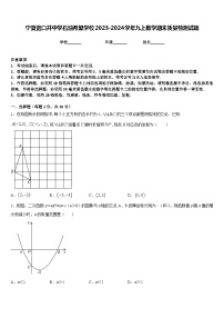 宁夏宽口井中学石油希望学校2023-2024学年九上数学期末质量检测试题含答案