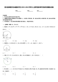 四川省绵阳市东辰国际学校2023-2024学年九上数学期末教学质量检测模拟试题含答案