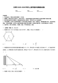 天津市2023-2024学年九上数学期末经典模拟试题含答案