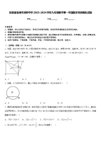 安徽省亳州市刘桥中学2023-2024学年九年级数学第一学期期末检测模拟试题含答案