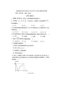 四川省成都市嘉祥2022-2023学年八年级上学期期末数学考试真卷