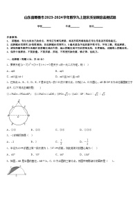 山东省即墨市2023-2024学年数学九上期末质量跟踪监视试题含答案