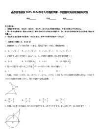 山东省垦利区2023-2024学年九年级数学第一学期期末质量检测模拟试题含答案