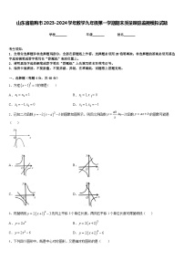 山东省临朐市2023-2024学年数学九年级第一学期期末质量跟踪监视模拟试题含答案