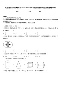 山东省平邑县温水镇中学2023-2024学年九上数学期末学业质量监测模拟试题含答案