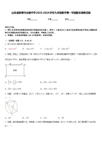 山东省新泰市谷里中学2023-2024学年九年级数学第一学期期末调研试题含答案