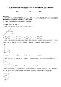 广东省中学山市城东教共进联盟2023-2024学年数学九上期末调研试题含答案