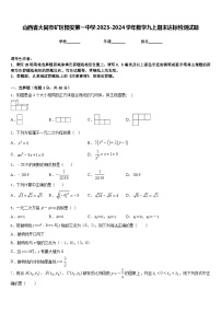 山西省大同市矿区恒安第一中学2023-2024学年数学九上期末达标检测试题含答案