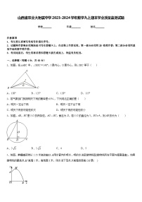 山西省农业大附属中学2023-2024学年数学九上期末学业质量监测试题含答案