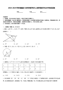 2023-2024学年海南省三亚市妙联学校九上数学期末学业水平测试试题含答案