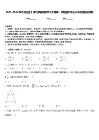 2023-2024学年湖北省十堰市郧西县数学九年级第一学期期末学业水平测试模拟试题含答案