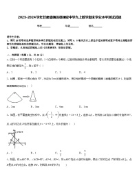 2023-2024学年甘肃省靖远县靖安中学九上数学期末学业水平测试试题含答案