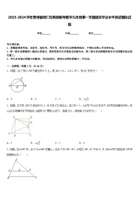 2023-2024学年贵州省铜仁松桃县联考数学九年级第一学期期末学业水平测试模拟试题含答案