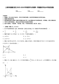 上海市杨浦区名校2023-2024学年数学九年级第一学期期末学业水平测试试题含答案