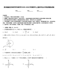 四川省南充市阆中学市阆中学2023-2024学年数学九上期末学业水平测试模拟试题含答案