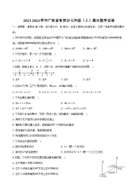 2023-2024学年广东省东莞市七年级（上）期末数学试卷（含解析）