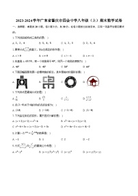 2023-2024学年广东省肇庆市四会中学八年级（上）期末数学试卷（含解析）