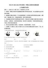 广东阳江市2023-2024学年八年级上学期期末数学试题