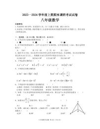 河南省信阳市光山县2023-2024学年八年级上学期1月期末数学试题