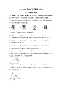 2023-2024学年湖北省武汉市东湖高新区八年级（上）学期期末数学试题（含解析）