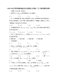 2022-2023学年陕西省延安市宝塔区七年级（下）期末数学试卷（含解析）