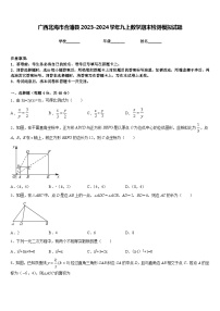 广西北海市合浦县2023-2024学年九上数学期末检测模拟试题含答案