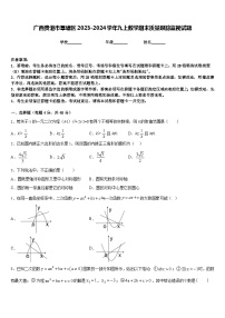 广西贵港市覃塘区2023-2024学年九上数学期末质量跟踪监视试题含答案